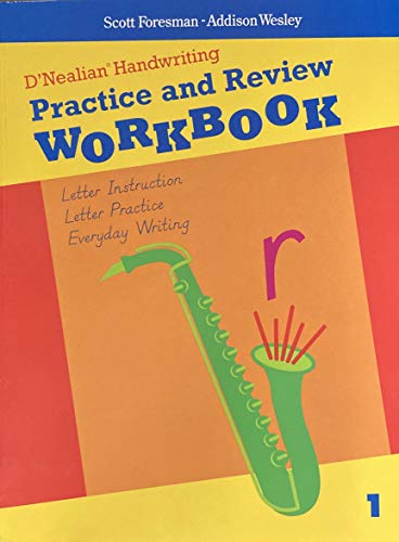 Stock image for Pearson, Scott Foresman D'Nealian Handwriting, Consumable Practice And Review Workbook, Grade Level 1, ISBN 10: 067357637X; ISBN 13: 9780673576378 for sale by ~Bookworksonline~