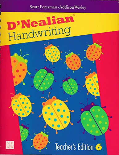 Beispielbild fr D'Nealian Handwriting - Book 6 - TeacDonald Neal Thurber zum Verkauf von Iridium_Books
