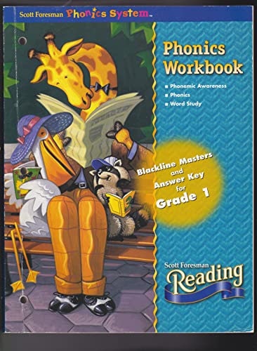 9780673614308: Scott Foresman Reading Phonics Workbook (Blackline Masters and Asswer Key for Grade 1)