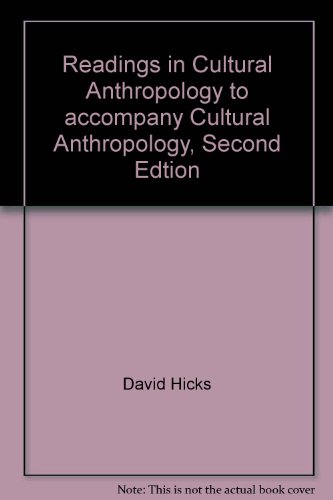 Stock image for Readings in Cultural Anthropology to accompany Cultural Anthropology, Second Edition for sale by HPB-Movies