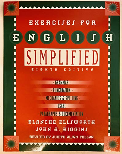 9780673976307: Exercises to Accompany English Simplified
