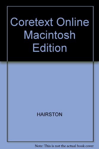 Coretext Online User's Manual for Windows and Macintosh (9780673978011) by Seward, Dan; Hariston, Maxine; Ruszkiewicz, John J.