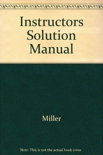 Instructor's solutions manual: Mathematical ideas (9780673978066) by Miller, Charles David