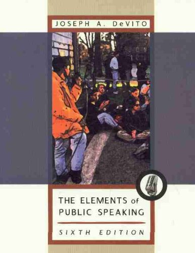 Imagen de archivo de The Elements of Public Speaking a la venta por Wonder Book