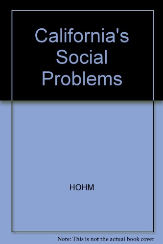 Imagen de archivo de California*s Social Problems a la venta por Mispah books