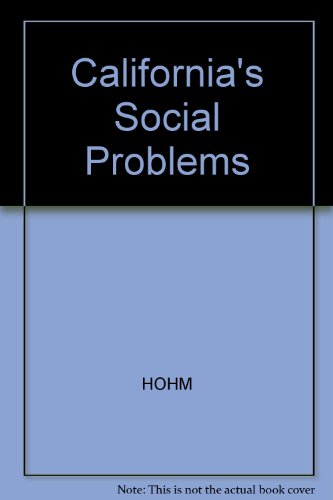 Stock image for California*s Social Problems for sale by Mispah books
