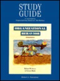 Organizational Behavior, 5e - Study Guide (9780673990204) by Giacalone, Auth; Black; Steers, Richard M.