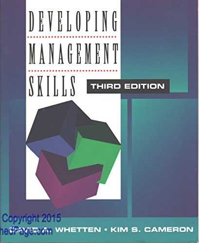 Imagen de archivo de Developing Management Skills a la venta por Ergodebooks