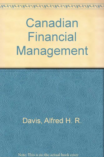 Stock image for Canadian Financial Management for sale by Better World Books