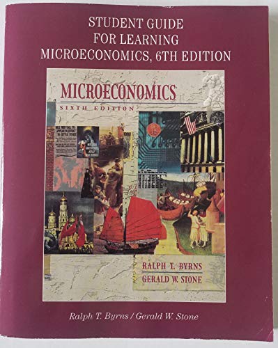 Beispielbild fr Study Guide, Microeconomics for Economics zum Verkauf von Wonder Book