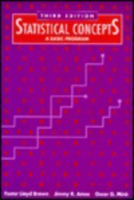 Imagen de archivo de Statistical Concepts : A Basic Program a la venta por Better World Books