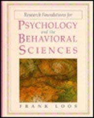 9780673994813: Research Foundations for Psychology and the Behavioral Sciences