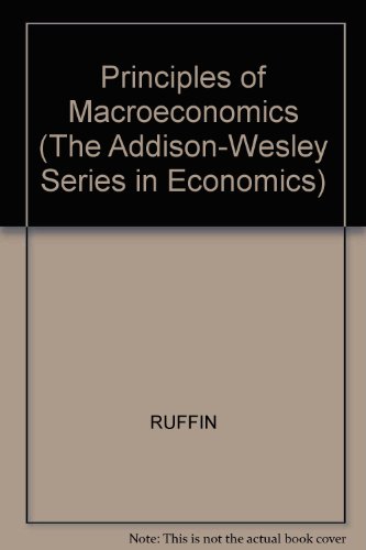 Imagen de archivo de Principles of Macroeconomics (The Addison-Wesley Series in Economics) a la venta por Wonder Book
