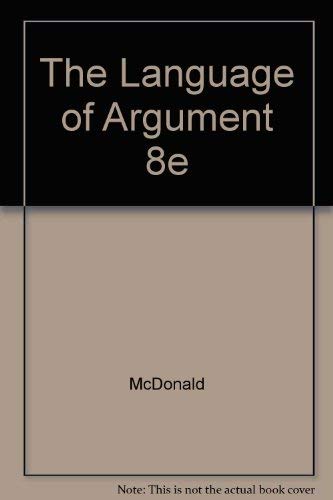 Beispielbild fr The Language of Argument zum Verkauf von Wonder Book