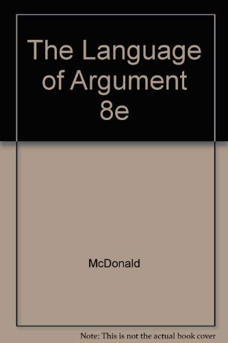 Stock image for The Language of Argument for sale by Wonder Book