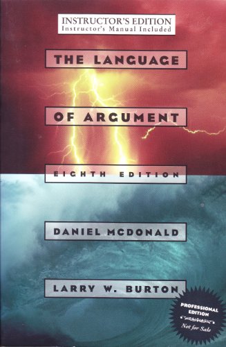 Stock image for The Language of Argument for sale by Cronus Books