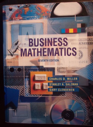 Imagen de archivo de Business Mathematics a la venta por Seattle Goodwill