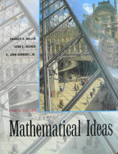 Imagen de archivo de Mathematical Ideas a la venta por Wonder Book