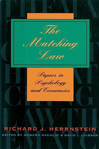 Imagen de archivo de The Matching Law : Papers in Psychology and Economics a la venta por Better World Books