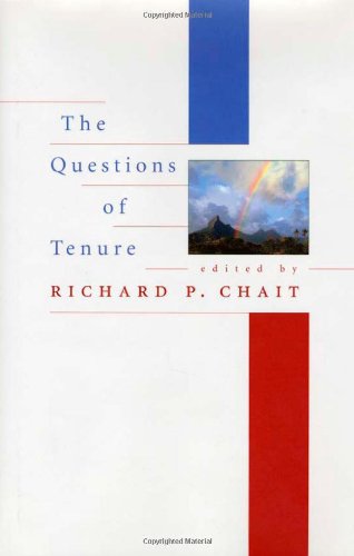Imagen de archivo de The Questions of Tenure a la venta por ThriftBooks-Atlanta
