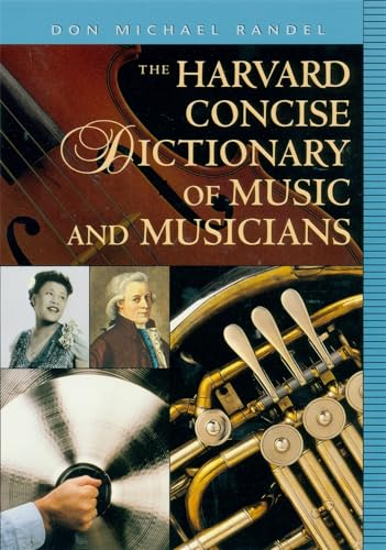 9780674009783: The Harvard Concise Dictionary of Music and Musicians