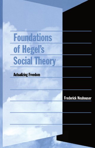 Imagen de archivo de Foundations of Hegels Social Theory: Actualizing Freedom a la venta por HPB-Emerald