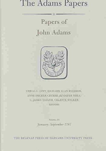 Imagen de archivo de Papers of John Adams, Volume 11 - January-September 1781 a la venta por PBShop.store US