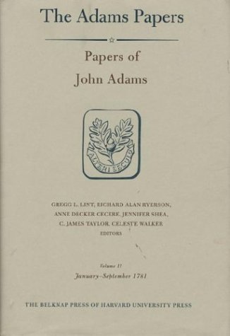 Stock image for Papers of John Adams - January-September 1781 V11 for sale by PBShop.store US