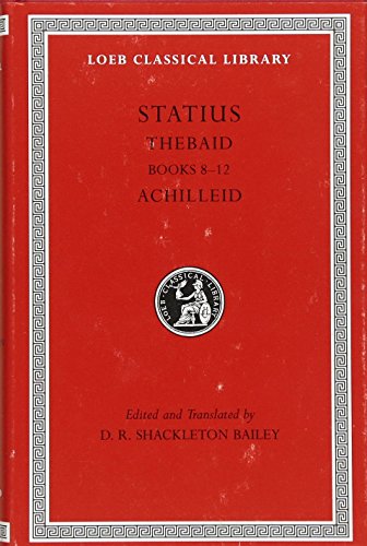 Imagen de archivo de Thebaid, Books VIII-XII a la venta por Blackwell's