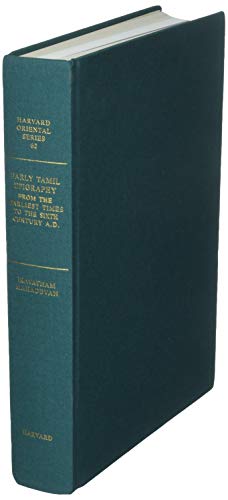 Stock image for Early Tamil Epigraphy: From the Earlist Times to the Sixth Century A.D.: Vol 62 for sale by Revaluation Books