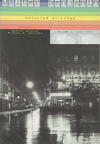 Imagen de archivo de Walter Benjamin: Selected Writings, Volume I: 1913-1926. a la venta por Montreal Books