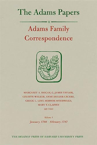9780674015746: Adams Family Correspondence: January 1786 - February 1787: Volume 7
