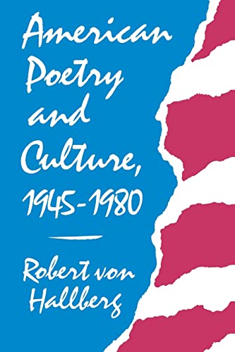 Stock image for American Poetry and Culture, 1945-1980 for sale by Better World Books