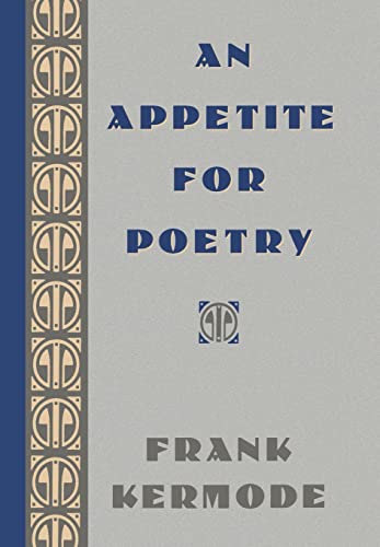 9780674040939: An Appetite for Poetry
