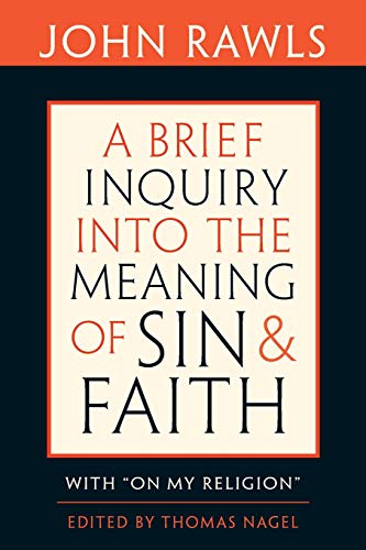 9780674047532: Brief Inquiry Into the Meaning of Sin and Faith: With "On My Religion"