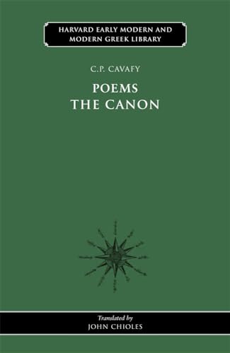 9780674053267: Poems: The Canon: 1 (Harvard Early Modern and Modern Greek Library)