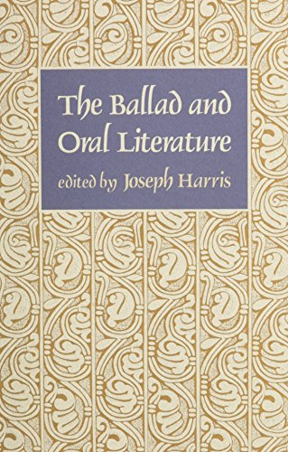 Beispielbild fr The Ballad and Oral Literature zum Verkauf von Blackwell's