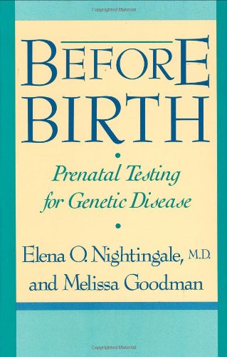 Beispielbild fr Before Birth : Prenatal Testing for Genetic Disease zum Verkauf von Better World Books