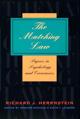 Imagen de archivo de The Matching Law : Papers in Psychology and Economics a la venta por Better World Books