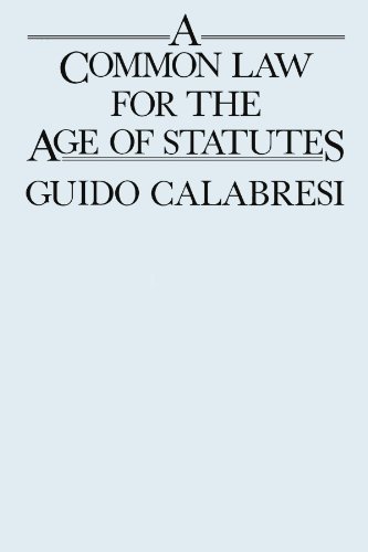 Imagen de archivo de A Common Law for the Age of Statutes a la venta por Better World Books