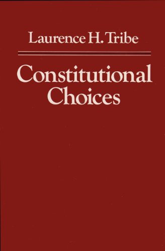Imagen de archivo de Constitutional Choices a la venta por BookResQ.