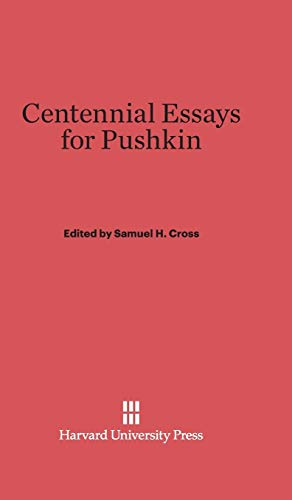 Beispielbild fr Centennial Essays for Pushkin zum Verkauf von Best and Fastest Books