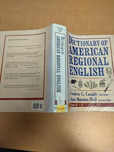 Stock image for Dictionary of American Regional English: I-O (III) (Volume III) for sale by Giant Giant