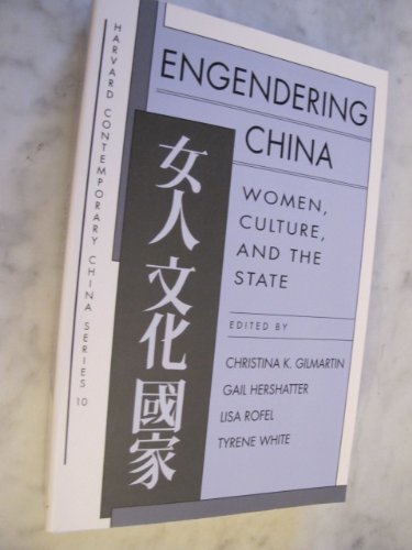 Imagen de archivo de Engendering China: Women, Culture, and the State (HARVARD CONTEMPORARY CHINA SERIES) a la venta por HPB-Diamond