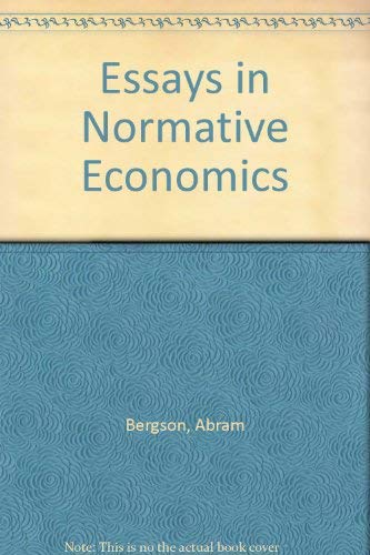 Imagen de archivo de Essays in Normative Economics a la venta por Better World Books