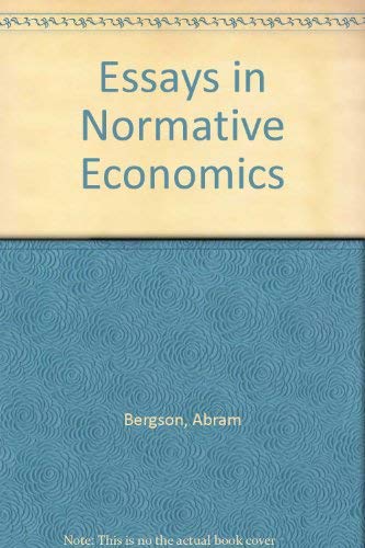 9780674265004: Essays in Normative Economics