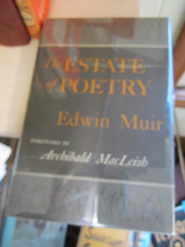 The Estate of Poetry (9780674268005) by Edwin Muir