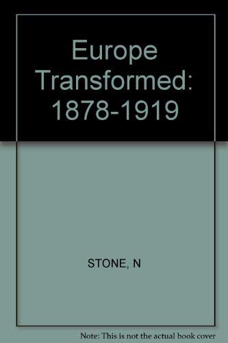 9780674269224: Stone: ∗europe Transformed∗ 1878–1919 (cloth)