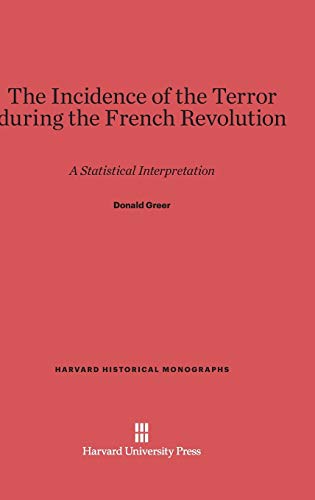 Beispielbild fr The Incidence of the Terror During the French Revolution (Harvard Historical Monographs, 8) zum Verkauf von GF Books, Inc.