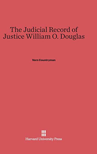 Stock image for The Judicial Record of Justice William O. Douglas for sale by Ria Christie Collections